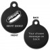 Engraved Hot Dog Aluminium 31mm Large Round Pet Dog ID Tag